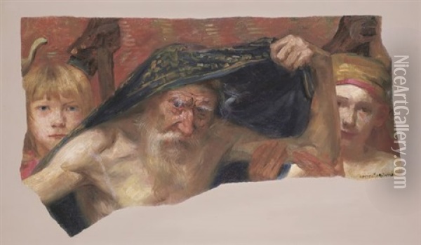 Samuels Fluch Auf Saul Oil Painting - Lovis Corinth