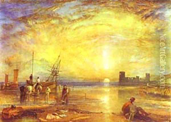 Flint Castle 1838 Oil Painting - Joseph Mallord William Turner
