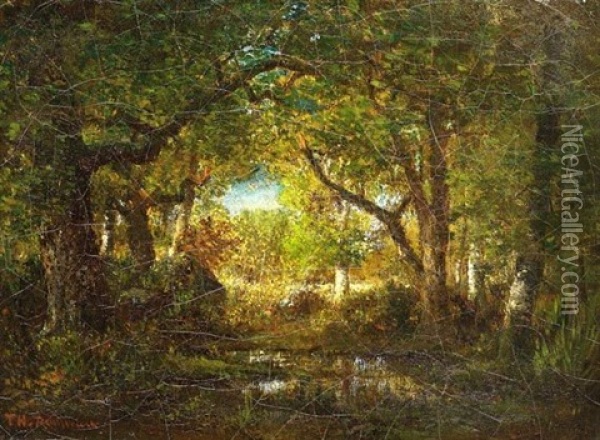 Waldlichtung Oil Painting - Theodore Rousseau