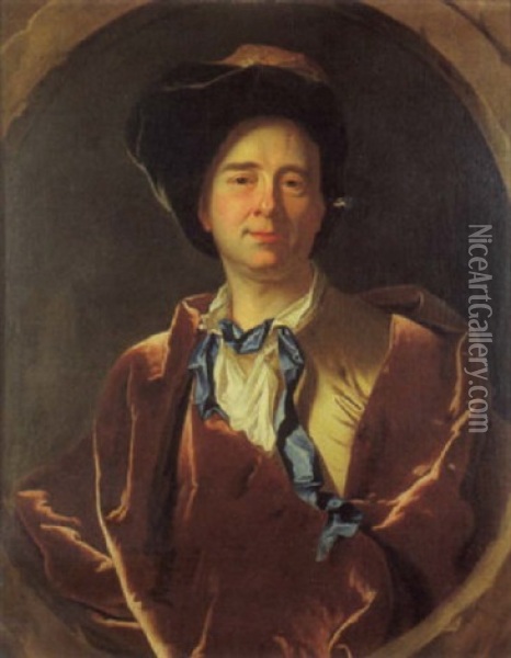 Portrait De Rigaud Oil Painting - Hyacinthe Rigaud