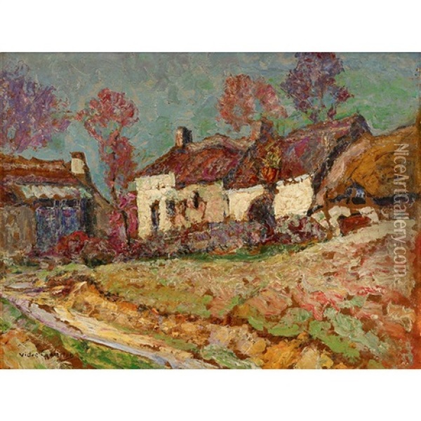 Auvergne: Au Soleil Du Printemps Oil Painting - Victor Charreton