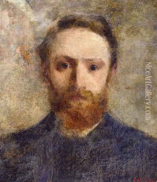 Self Portrait I Oil Painting - Jean-Edouard Vuillard