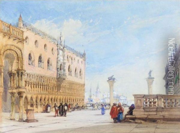 St Mark's Square, Venice Oil Painting - William Callow