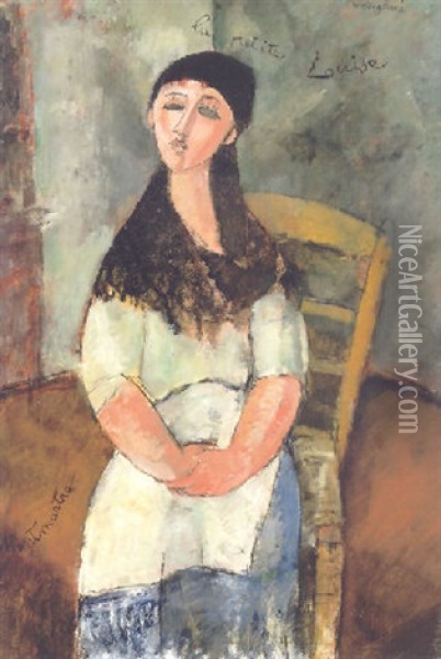 La Petite Louise Oil Painting - Amedeo Modigliani