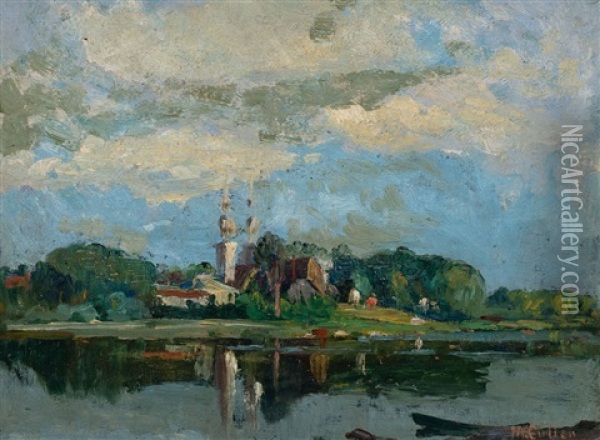 Riviere A Saint-eustache, Quebec Oil Painting - Maurice Galbraith Cullen