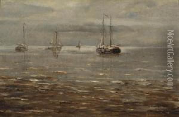 Seascape Oil Painting - Bartol Wilhelm Van Laar