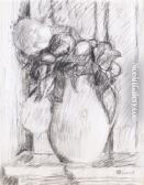 Vase De Fleurs Oil Painting - Pierre Bonnard