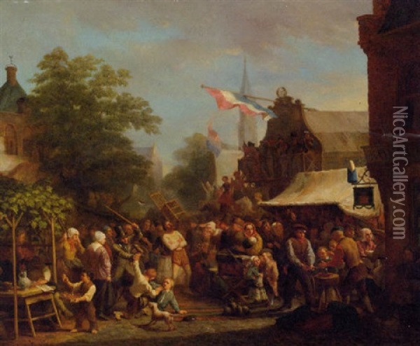The Fair Oil Painting - David Van Der Kellen III