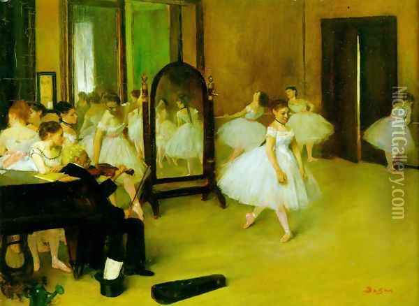 Dance Class 1871 Oil Painting - Edgar Degas