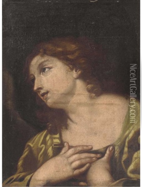 The Penitent Magdalen Oil Painting - Elisabetta Sirani