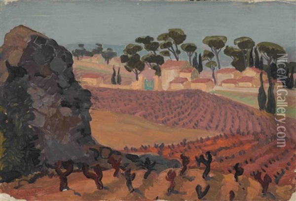 Mediterrane Landschaft Oil Painting - Eugen Von Kahler