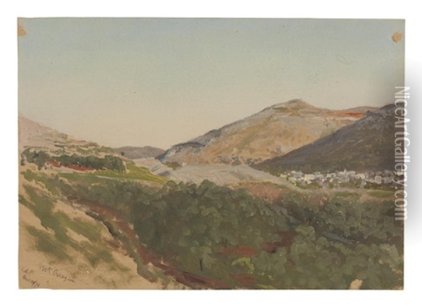 Mount Gerizim Oil Painting - Lockwood de Forest