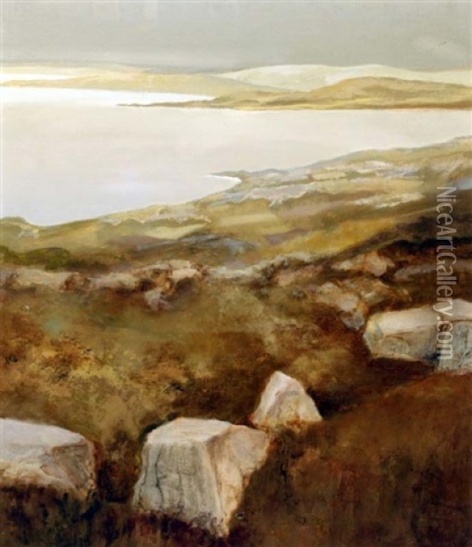 Lough View Oil Painting - Arthur Armstrong