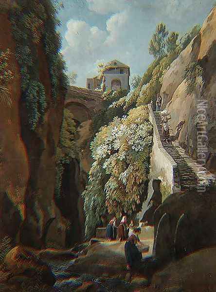 Capri Oil Painting - Ramsay Richard Reinagle