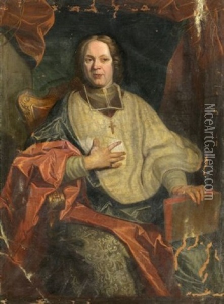 Portrait D'un Archeveque Oil Painting - Hyacinthe Rigaud
