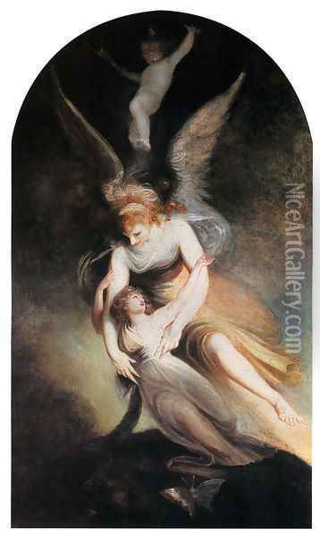 The Apotheosis Of Penelope Boothby Oil Painting - Johann Henry Fuseli