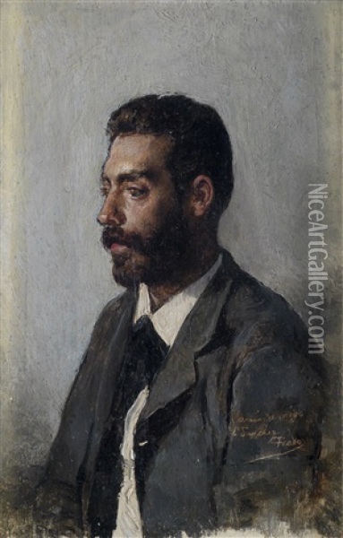 Retrato De Emilio Sanchez Perrier Oil Painting - Fernando Tirado