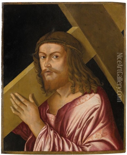 Christ Carrying The Cross Oil Painting - Alessandro Oliverio