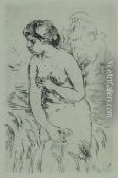 Sur La Plage A Berneval Oil Painting - Pierre Auguste Renoir