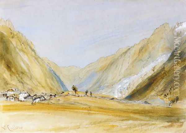 Glacier du Bois, Chamonix Oil Painting - William Callow