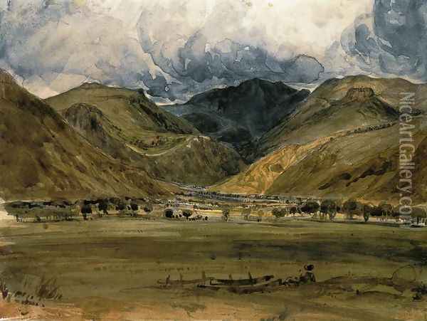 Mountain Landscape Oil Painting - Paul Huet