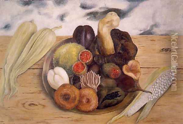 Fruits Of The Earth Oil Painting - Frida Kahlo