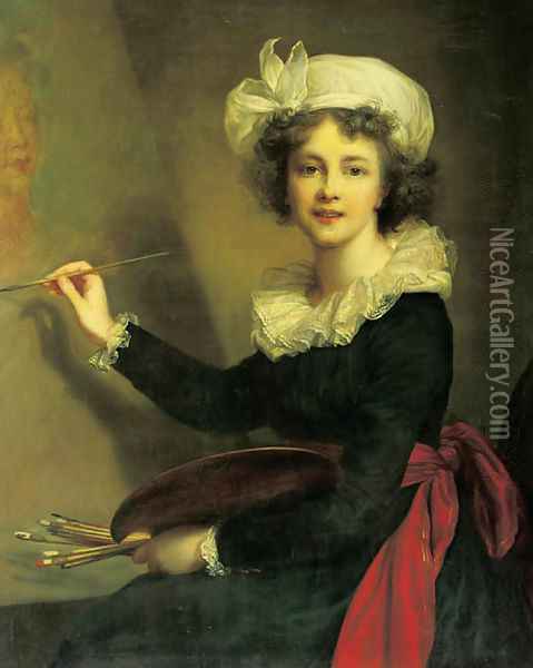 Portrait of the artist Oil Painting - Gemma Panzane Pellegrini
