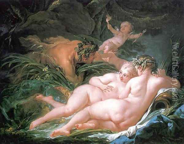 Pan and Syrinx Oil Painting - Francois Boucher