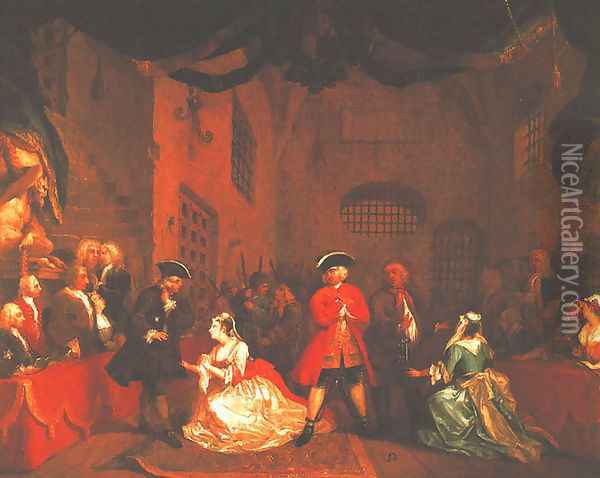 Scene from the Beggar's Opera Oil Painting - William Hogarth