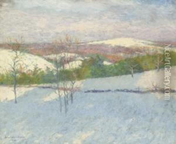 Early Snow Oil Painting - John Leslie Breck