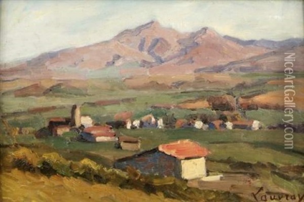 Village Dans La Montagne Oil Painting - Abel Louis Alphonse Lauvray