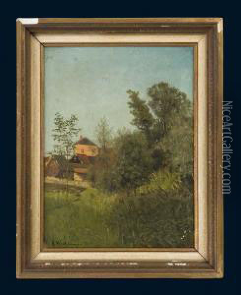 Sommer-landschaft Oil Painting - Eduard Weichberger