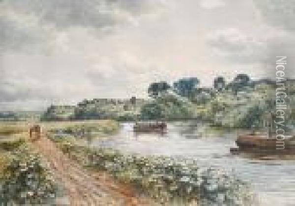 On The Avon, Near Bristol Oil Painting - Samuel Bough