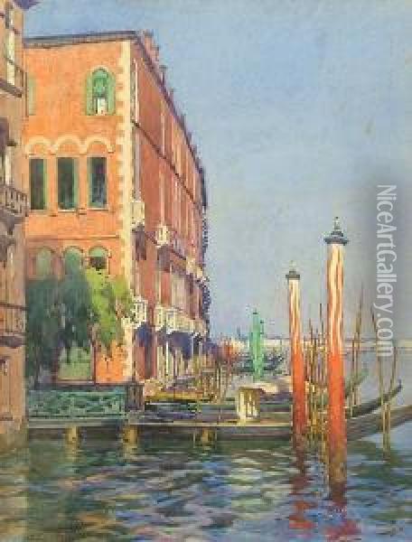 Venetian View Oil Painting - Samuel Warburton
