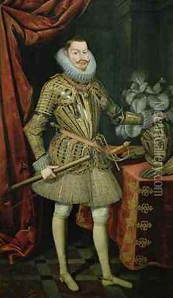 Portrait of Philip III of Spain 1578-1621 Oil Painting - Bartolome Gonzalez