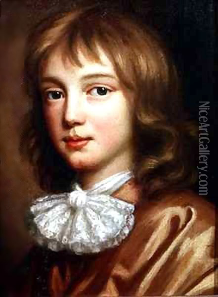 Portrait of the artist's son Oil Painting - Mary Beale