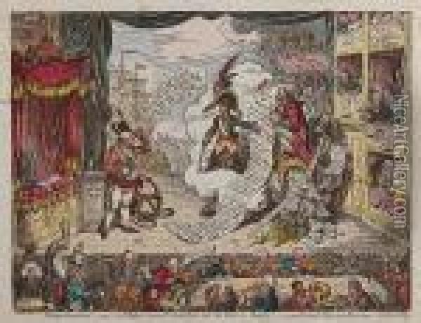 Pacific Overtures Oil Painting - James Gillray