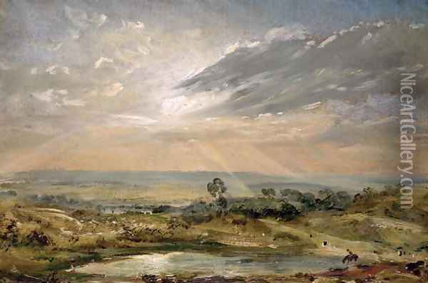 Branch Hill Pond, Hampstead Oil Painting - John Constable