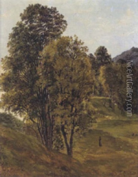 Landschaft Mit Figurlicher Staffage Oil Painting - Franz Reinhold