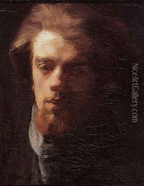 Self Portrait Oil Painting - Ignace Henri Jean Fantin-Latour