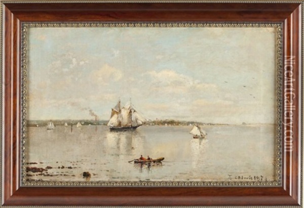 Marine Oil Painting - Edmund Darch Lewis