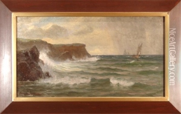 Stormy Coast Oil Painting - William Trost Richards