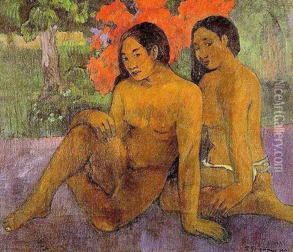 And The Gold Of Their Bodies Oil Painting - Paul Gauguin