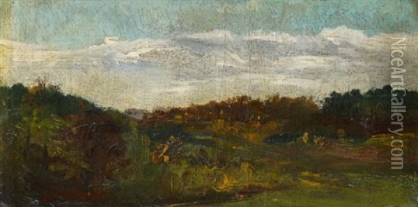 Landschaft Oil Painting - Jules Dupre