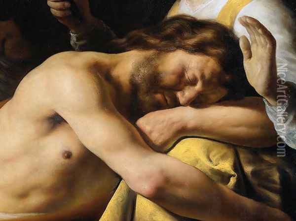Samson and Delilah [detail #2] Oil Painting - Jan Lievens