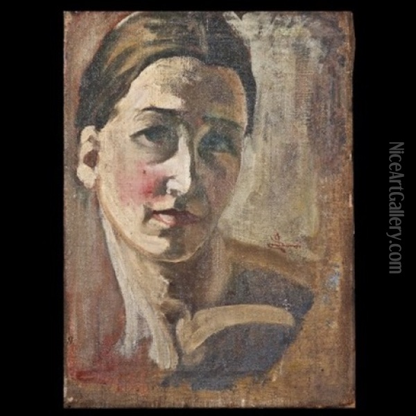Ritratto Di Giovane Donna Oil Painting - Angelo Landi
