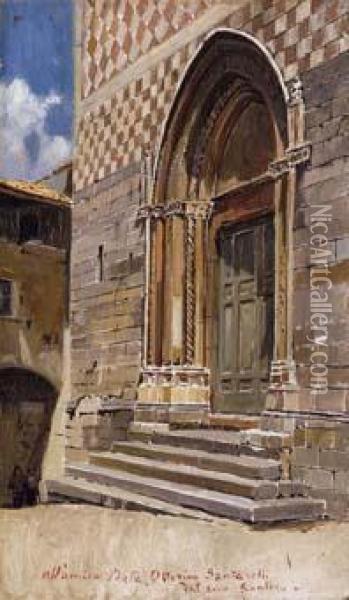 La Cattedrale Oil Painting - Francesco Raffaello Santoro