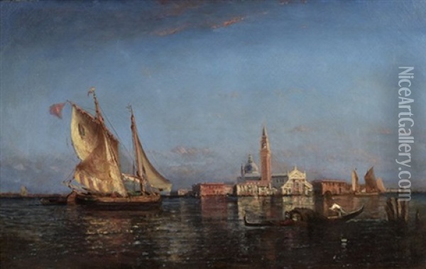 Isle Of George, Venice Oil Painting - Paul Charles Emmanuel Gallard-Lepinay