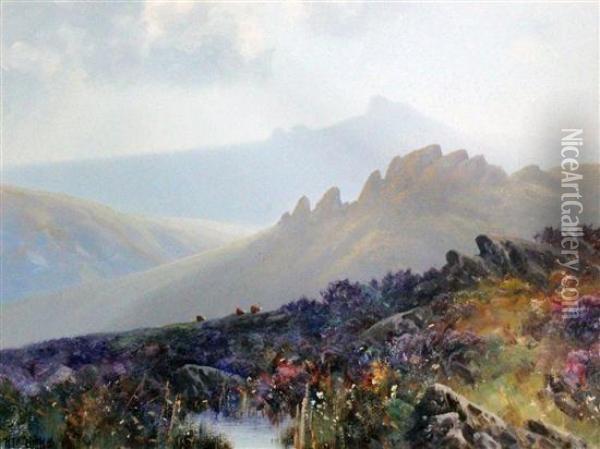 Dartmoor Oil Painting - Herbert William Hicks