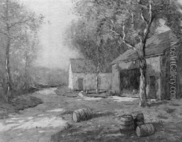 The Cider Mill Oil Painting - Bruce Crane